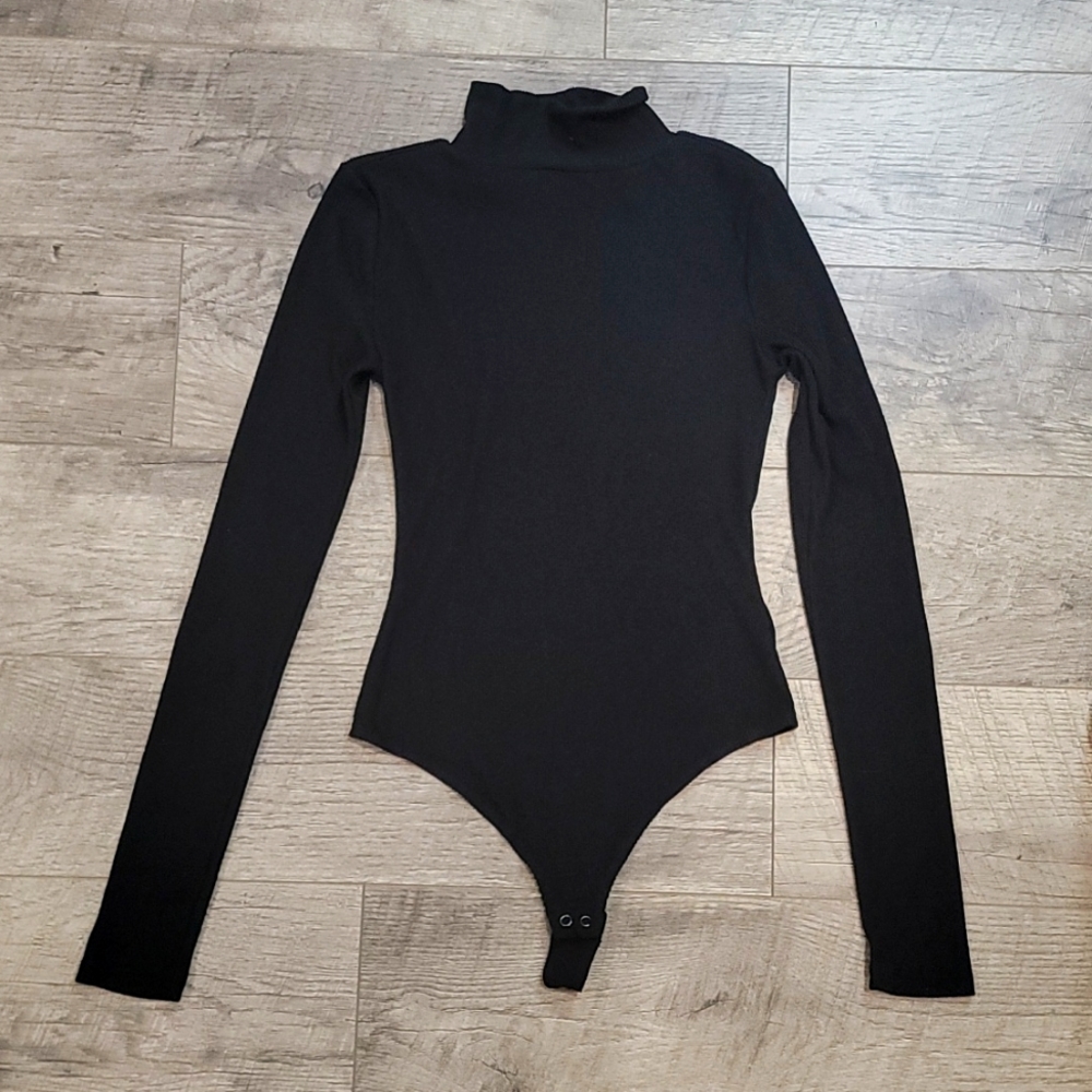 Mock turtle neck long sleeve body suit